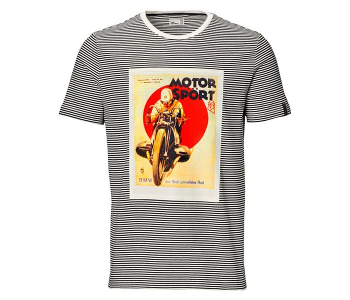 BMW Motorrad T-Shirt Boxer Ανδρικό Λευκό / Μαύρο ΕΝΔΥΣΗ